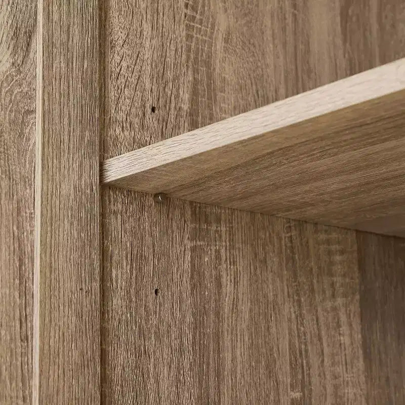 Armoire de rangement de salle de bain Whisen à double porte avec étagère réglable, armoire verticale