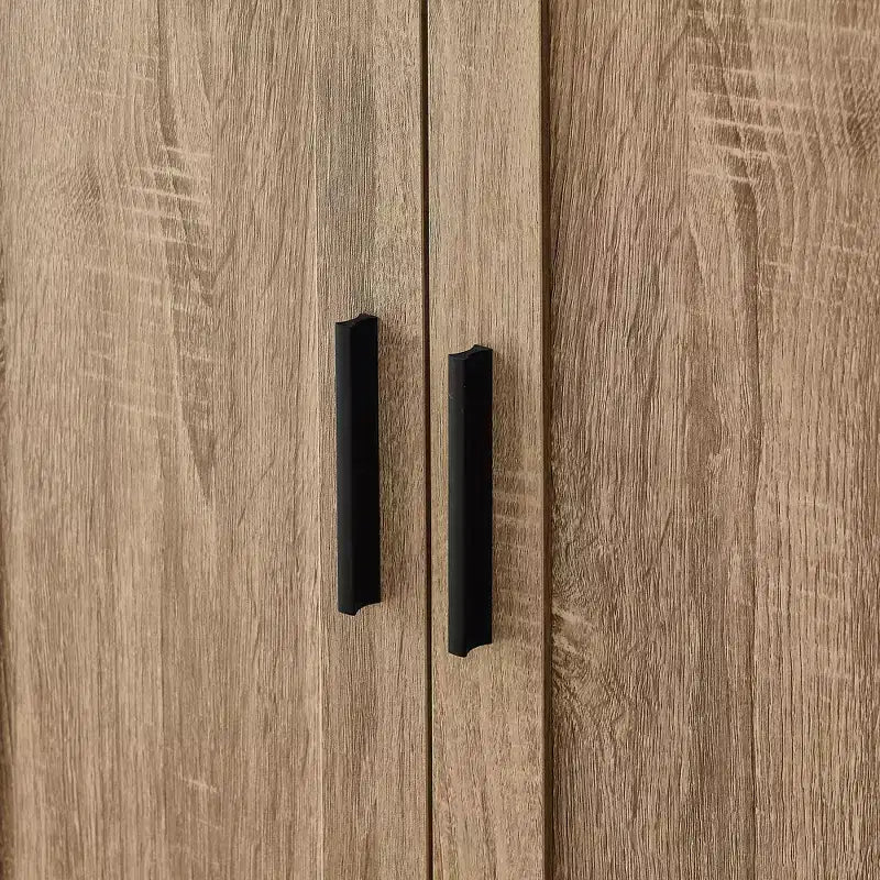 Armoire de rangement de salle de bain Whisen à double porte avec étagère réglable, armoire verticale