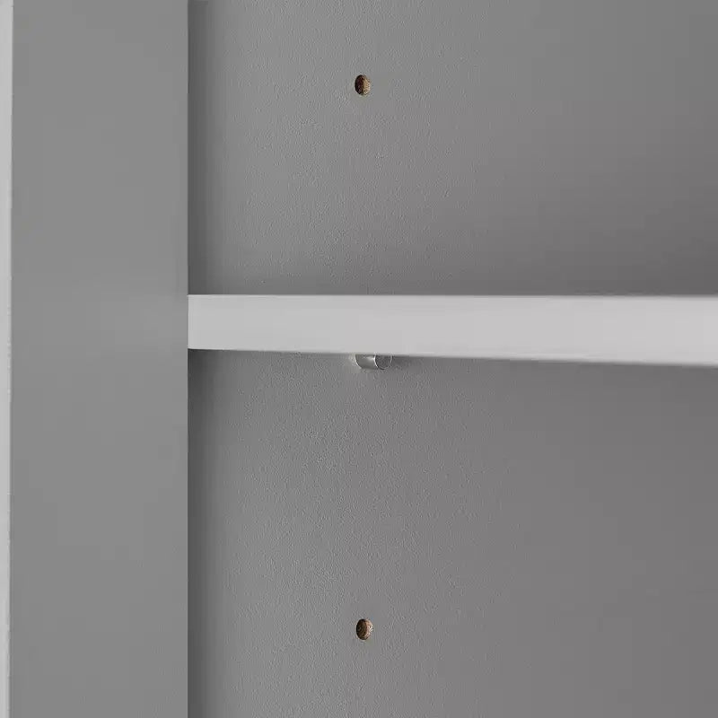 Armoire de rangement de salle de bain Whisen à double porte avec étagère réglable, armoire verticale