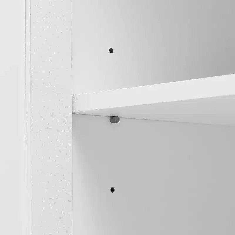 Armoire de rangement de salle de bain Whisen à double porte avec étagère réglable, armoire verticale