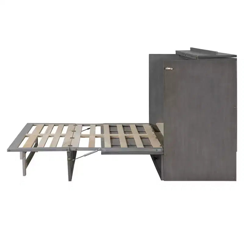 Lit escamotable grand lit/deux places avec grands tiroirs et ports USB - ModernLuxe
