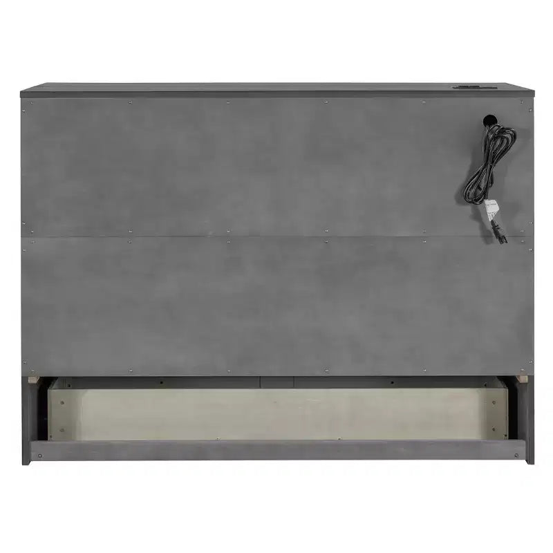 Lit escamotable grand lit/deux places avec grands tiroirs et ports USB - ModernLuxe