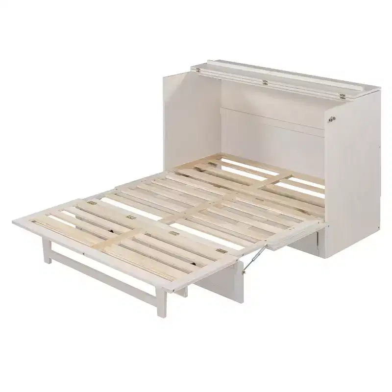 Lit escamotable grand lit/deux places avec grands tiroirs et ports USB - ModernLuxe