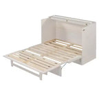 Lit escamotable grand lit/deux places avec grands tiroirs et ports USB - ModernLuxe