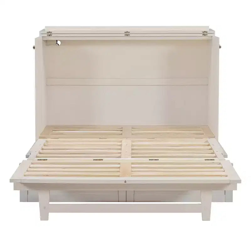 Lit escamotable grand lit/deux places avec grands tiroirs et ports USB - ModernLuxe