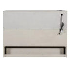 Lit escamotable grand lit/deux places avec grands tiroirs et ports USB - ModernLuxe