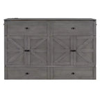 Lit escamotable grand lit/deux places avec grands tiroirs et ports USB - ModernLuxe
