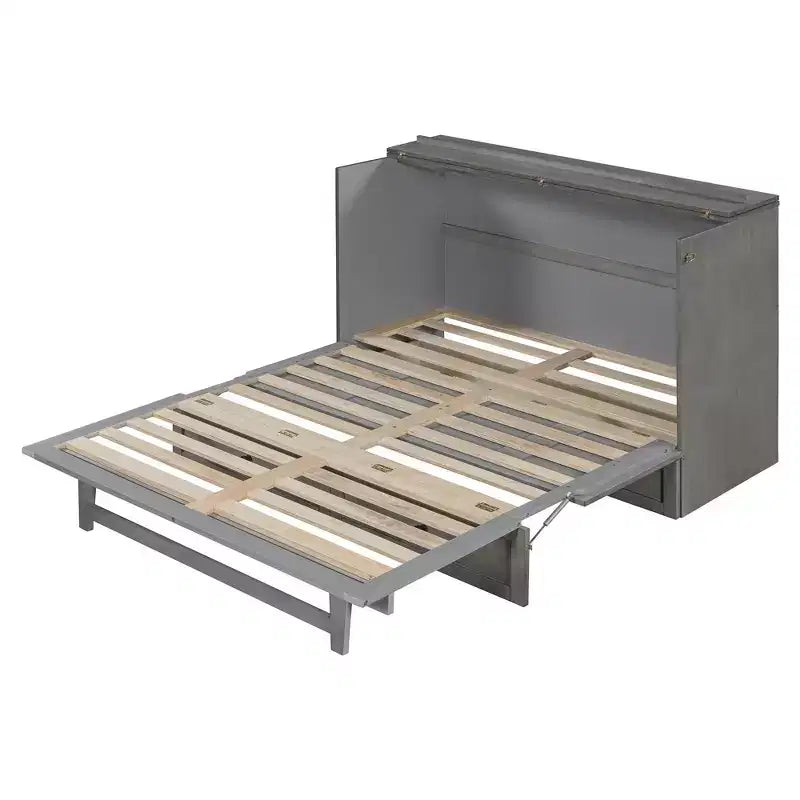 Lit escamotable grand lit/deux places avec grands tiroirs et ports USB - ModernLuxe