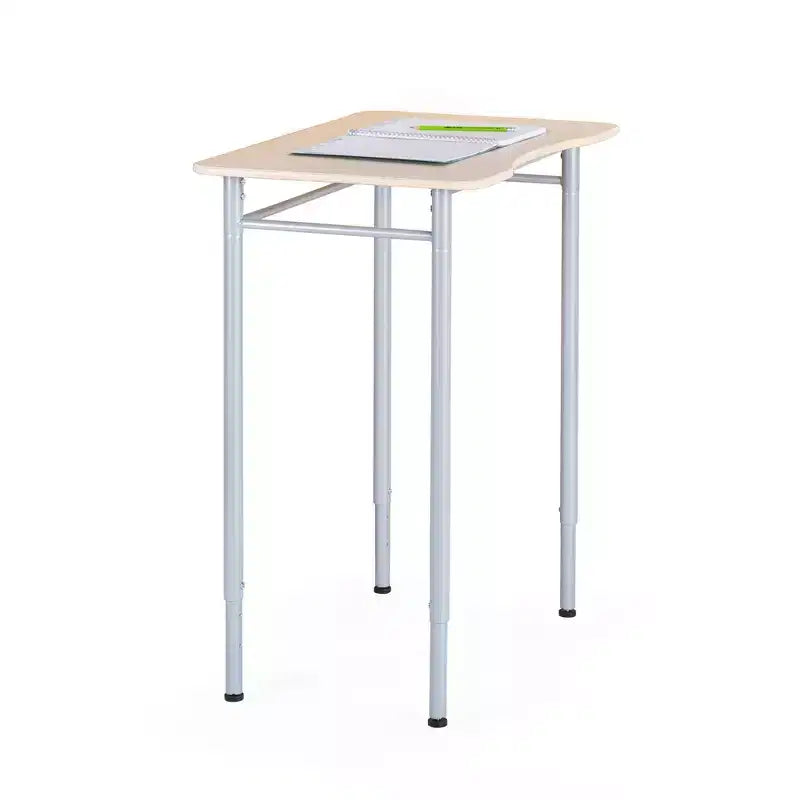 Bureau debout Guidecraft - Rectangulaire, réglable pour enfants et adultes, bureau d'écriture en bois pour la maison, station de classe avec pieds métalliques robustes