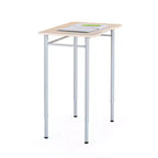 Bureau debout Guidecraft - Rectangulaire, réglable pour enfants et adultes, bureau d'écriture en bois pour la maison, station de classe avec pieds métalliques robustes