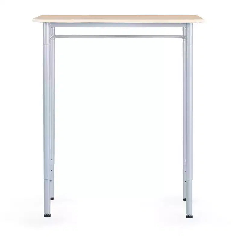 Bureau debout Guidecraft - Rectangulaire, réglable pour enfants et adultes, bureau d'écriture en bois pour la maison, station de classe avec pieds métalliques robustes
