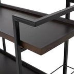 Dessertes de bar Harrison GDFStudio en bois d'imitation et fer avec roulettes