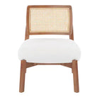 Lot de 2 fauteuils d'appoint, fauteuil de salon moderne avec dossier tissé, pour salon, chambre, beige - ModernLuxe