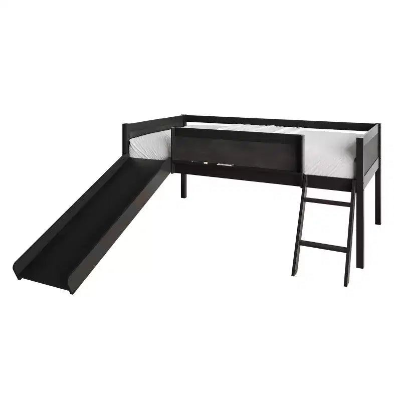 Lit mezzanine double en bois ChaletPosh