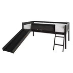 Lit mezzanine double en bois ChaletPosh