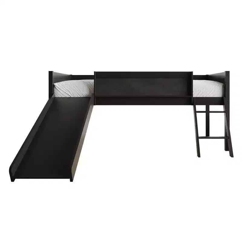 Lit mezzanine double en bois ChaletPosh