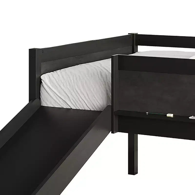 Lit mezzanine double en bois ChaletPosh