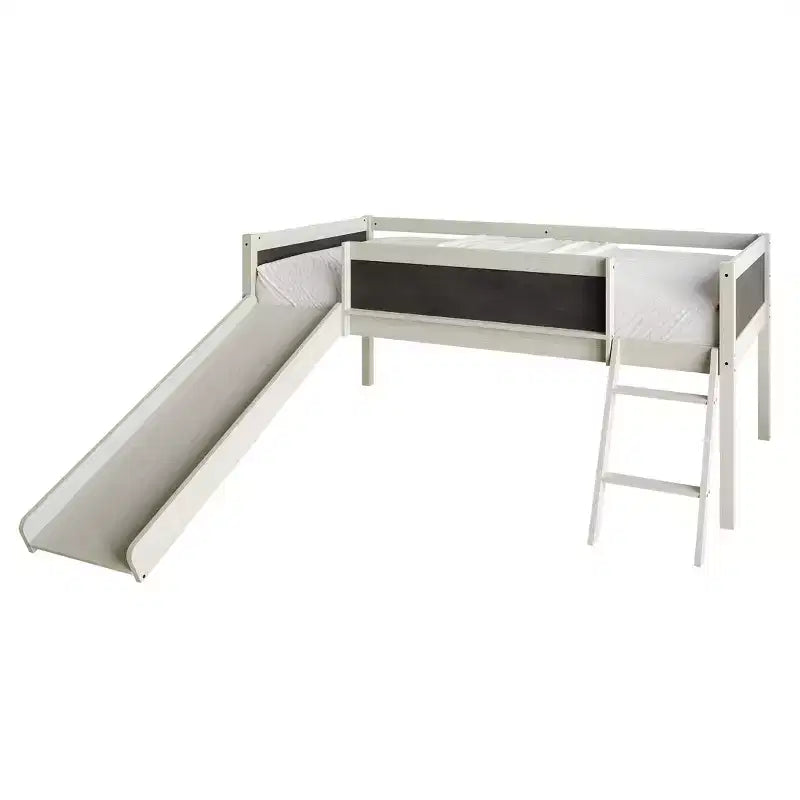 Lit mezzanine double en bois ChaletPosh
