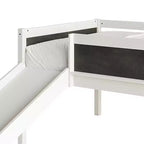 Lit mezzanine double en bois ChaletPosh