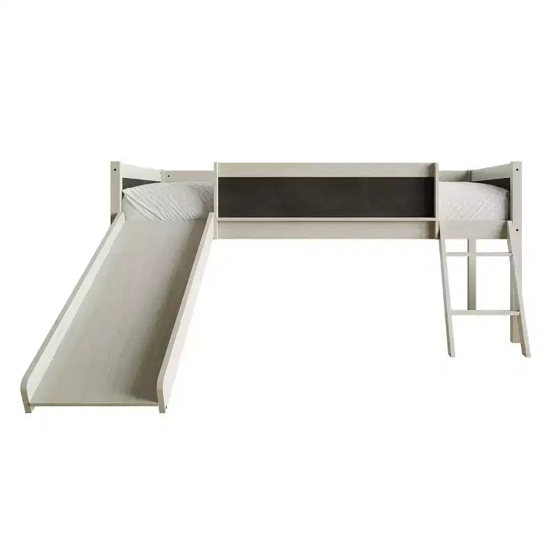 Lit mezzanine double en bois ChaletPosh
