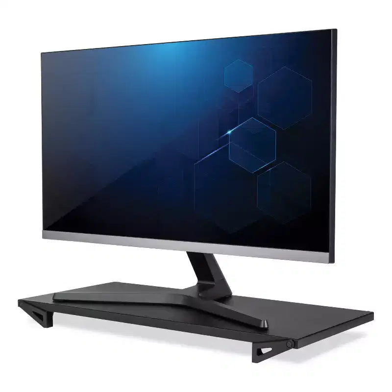 Support de moniteur Lo Riser, pour écrans 32 pouces, 24 x 11 x 2 à 3, noir, supporte 30 lb