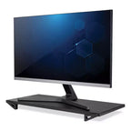 Support de moniteur Lo Riser, pour écrans 32 pouces, 24 x 11 x 2 à 3, noir, supporte 30 lb