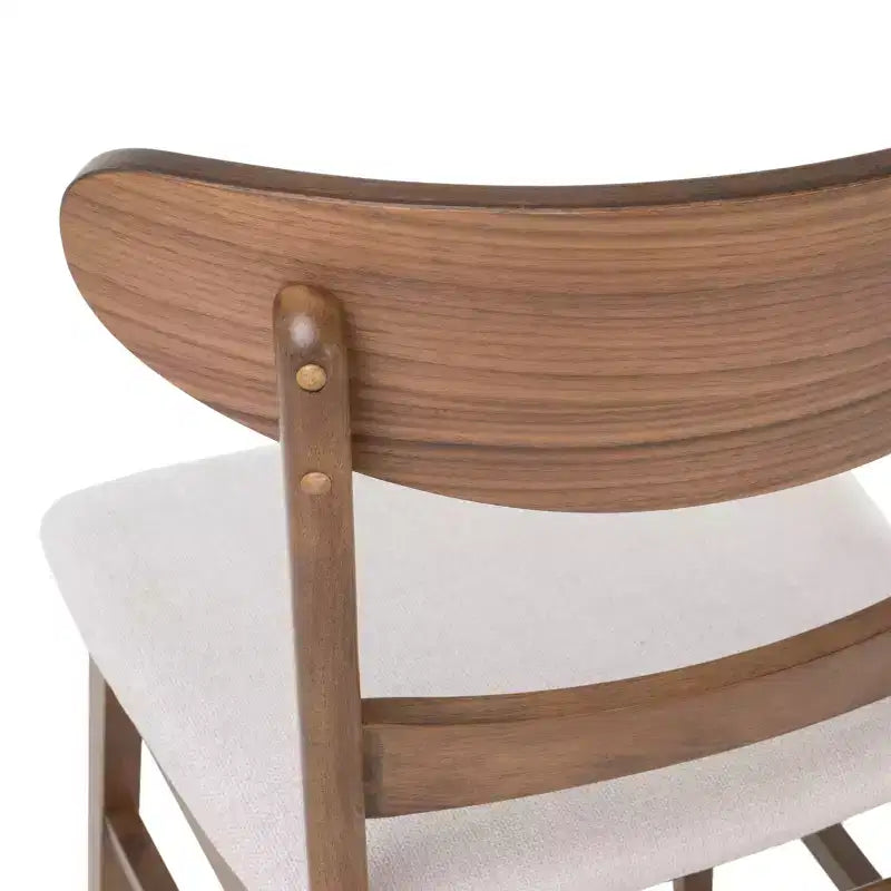 Christopher Knight Home Bryner Ensemble de salle à manger 5 pièces en bois et tissu de style moderne du milieu du siècle
