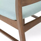 Christopher Knight Home Bryner Ensemble de salle à manger 5 pièces en bois et tissu de style moderne du milieu du siècle
