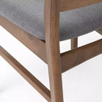 Christopher Knight Home Bryner Ensemble de salle à manger 5 pièces en bois et tissu de style moderne du milieu du siècle