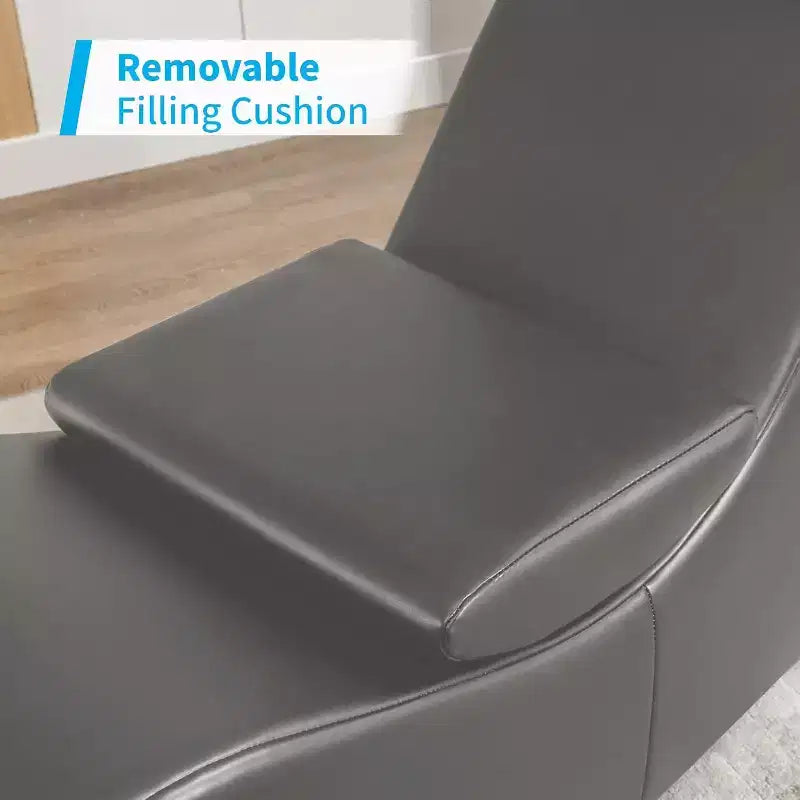 Mjkone Chaise Longue de Yoga 60 Pouces avec Coussin de Tête Réglable