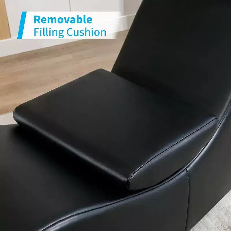 Mjkone Chaise Longue de Yoga 60 Pouces avec Coussin de Tête Réglable