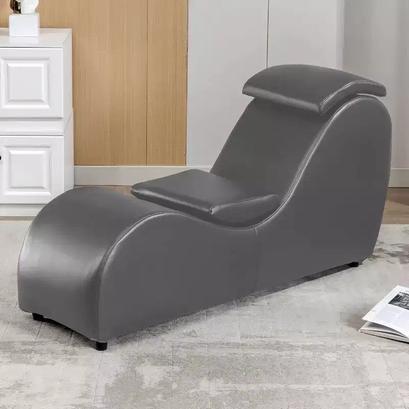 Mjkone Chaise Longue de Yoga 60 Pouces avec Coussin de Tête Réglable