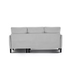 Ensemble de canapé d'angle réversible de luxe Hyleory - Tissu en mélange de lin, design modulaire gauche/droite, cadre robuste pour salon et studio.