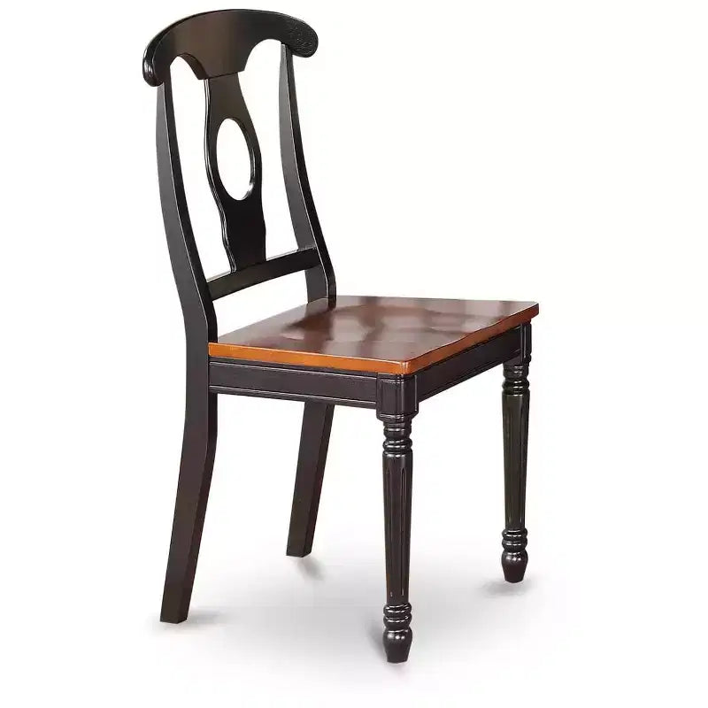 HomeStock Chaise de style « charme côtier » avec assise en bois