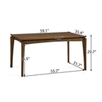Ensemble de salle à manger 7 pièces en bois et tissu Amesbury Christopher Knight Home