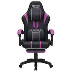 Fauteuil de massage et de jeu extra-large Hoffree, Fauteuil de bureau ergonomique pour PC avec repose-pieds et réglable