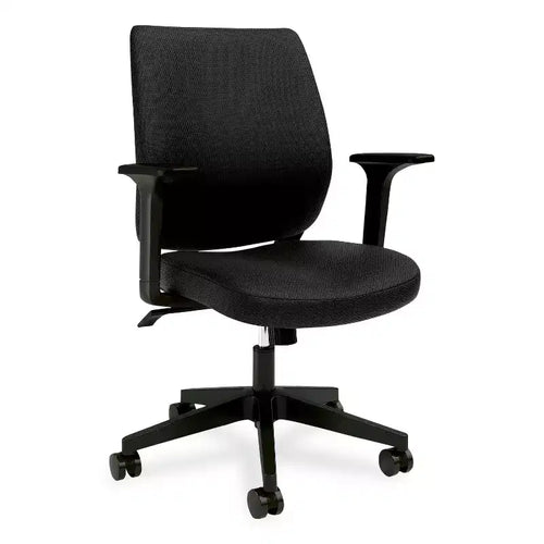Alera Wessex Ergonomic Fabric Task Chair - Black
