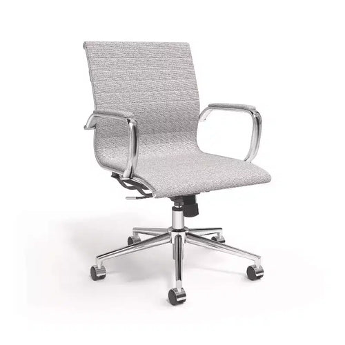Alera Siskin Fabric Managers Chair - Gray/Silver