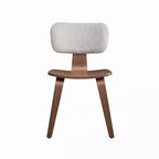 Lot de 2 chaises d'appoint en bois Simple Relax, coloris Noyer et Blanc