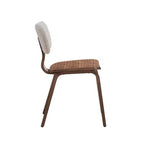 Lot de 2 chaises d'appoint en bois Simple Relax, coloris Noyer et Blanc