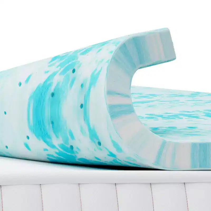 Matelas en mousse à mémoire de forme bleu de 7,6 cm (Queen Size) – Confort ultime pour un sommeil de qualité supérieure