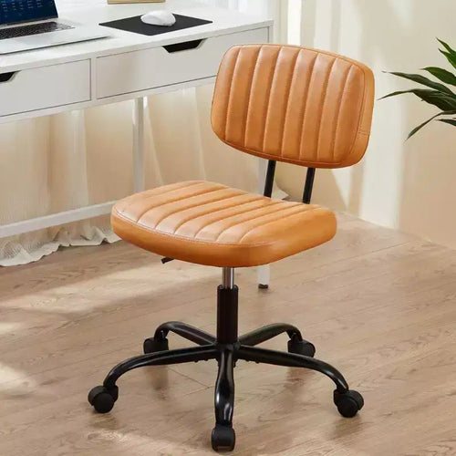 Chaise de bureau réglable en hauteur : Pivotement à 360°, Sans accoudoirs, Piètement à roulettes
