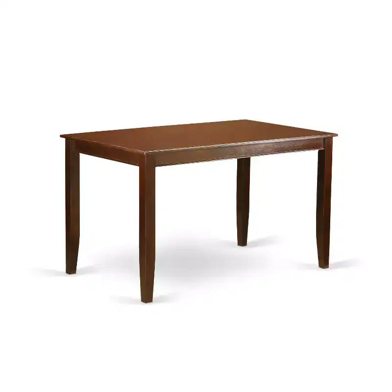 Ensemble table de cuisine HomeStock, fini acajou