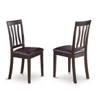HomeStockEnsemble table de salle à manger ronde pour 4, cuisine, piédestal, chaises, 107x107 cm