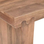 Console et Table d'appoint d'entrée Whisen de style ferme minimaliste en bois de manguier avec plateau épaissi