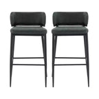 Christopher Knight Home Carolyn Tabourets de bar industriels en métal et similicuir (lot de 2)
