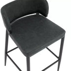 Christopher Knight Home Carolyn Tabourets de bar industriels en métal et similicuir (lot de 2)