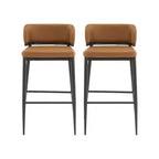 Christopher Knight Home Carolyn Tabourets de bar industriels en métal et similicuir (lot de 2)