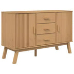 vidaXL Buffet OLDEN Marron 44,9x16,9x28,9 cm Bois de pin massif