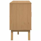 vidaXL Buffet OLDEN Marron 44,9x16,9x28,9 cm Bois de pin massif